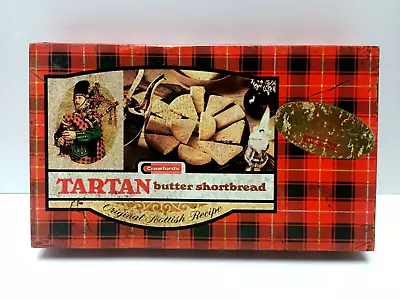 Vintage Biscuit Tin - Metal - Crawford' - Tartan Butter Shortbread -Great Brit • $13.95