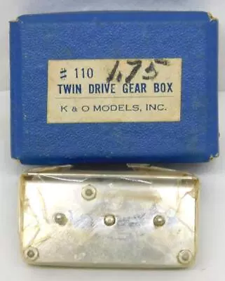 VINTAGE K&O #110 Twin Drive Gear Box Unused Model Boat Parts Kit SEALED In BOX • $50