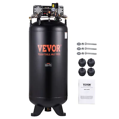 VEVOR 80 Gal Air Compressor 6.5 HP 15.5 SCFM@90 PSI 2-Stage 145PSI 3-Phase Power • $997.99