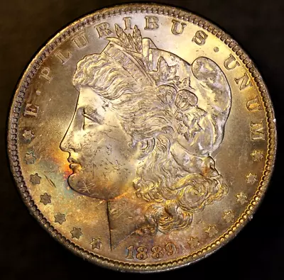 1889 Morgan Silver Dollar BU Fresh From An Original Collection-LOT AA 3806 • $108.88