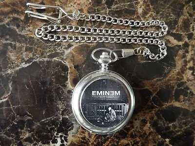 £14.99 • Buy Eminem Chrome Pocket Watch With Chain (new)