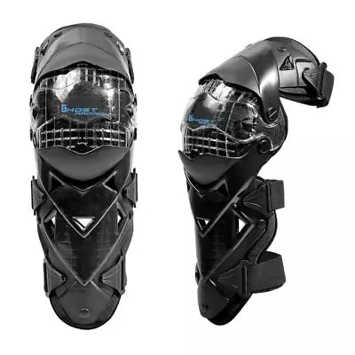 Motorcycle Knee Pads Protectors Guards  Kneepad Protective Gear - Black • $40.79