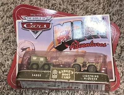 Disney Pixar Mini Cars Adventures Sarge's Boot Camp Lightning Mcqueen & Sarge • $17.99