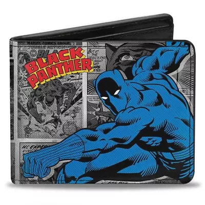 MARVEL COMICS Bi-Fold Wallet - BLACK PANTHER Action Pose Comic • £8