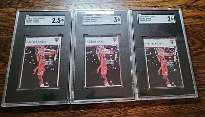 MICHAEL' JORDAN ROOKIE 1986 Super Canasta NBA X3 ALL SGC  Not Fleer  • $240