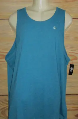 Mens Volcom Heather Teal Tank Top T-shirt Size Xxl • $21.90