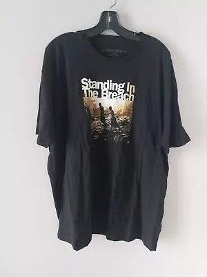 Jackson Browne Standing In The Breach Fall Tour 2015 T Shirt Black Mens 2XL Rock • $16.95