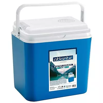 1x Blue 30L 12V Electric Cool Box Large Insulated Camping Picnic Food Cooler • £50