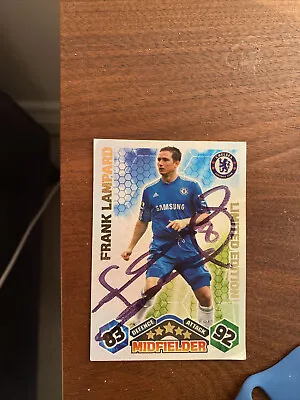 £20 • Buy Match Attax Limited Edition Frank Lampard Signed Card