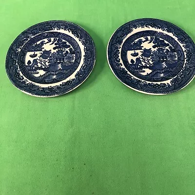 Antique Blue Willow Dessert/Bread Plate 6.5  Petrus Regout Maastricht Holland • $20