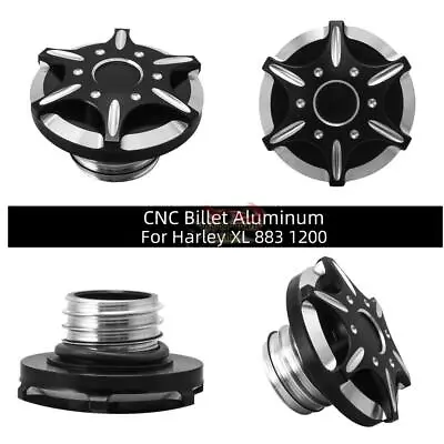 Aluminum Motorcycle Fuel Gas Cap Oil Tank Cover For Harley Sportster 1200 883 • $23.29