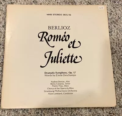Berlioz Romeo Et Juliette Vinyl Record Musical Heritage Society *Scuffs On Cover • $12.95