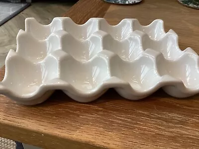 Ceramic Egg Tray - Holds 12 Eggs .dishwasher Safe . • £5.50