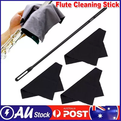 14 Inch Flute Cleaning Rod With Cleaning Cloth Woodwind Instruments Accessories • $11.89