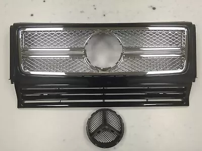 Front Grille Assembly For '1990-'2013 Mercedes Benz W463 G-class G65 Look Black • $505