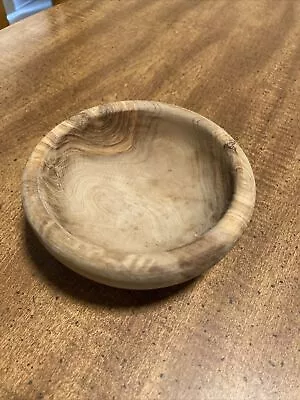 Olive Wood Bowl Handmade From The Wood Of Tunisian Olive Trees Trader Joe's New • £6.51