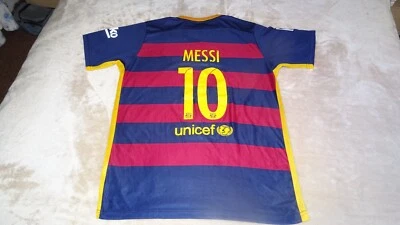 £29.95 • Buy Barcelona Nike 2015/6 Season Home Football Shirt 10 Messi XL Jersey