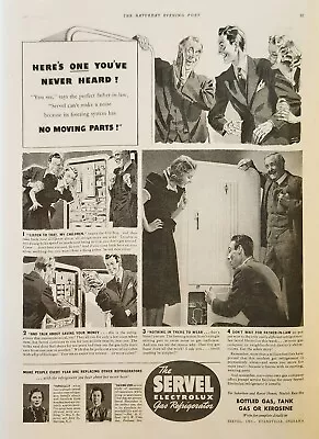 1939 Servel Electrolux Gas Refrigerator Vintage Ad No Moving Parys • $13.95