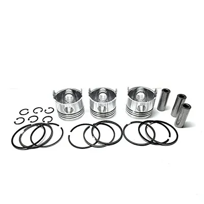 3X Piston + Piston Ring Kit Compatible With K3D For Mitsubishi Engine • $284.05