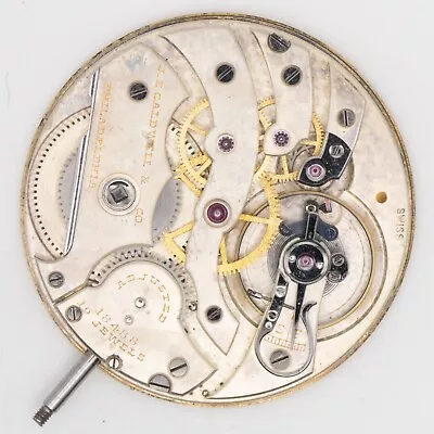 C.H. Meylan 39.7 X 6 Mm 19-Jewel Antique Pocket Watch Movement Running • $495