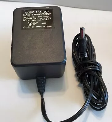 AC/DC Adapter Class 2 Transformer Input: AC120V Output: DC15V  Md #AD-151A2 • $6.50