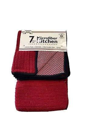 Sultan Linens 7pc Set Microfiber Kitchen Towels Set • $10