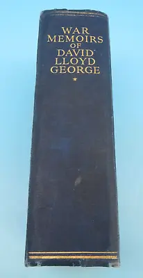 War Memoirs Of David Lloyd George Volume 1 Hardback Odhams Press • £5.99