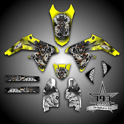 Suzuki 2004-2016 Rmz250 Graphics Wrap Sticker Decal Kit Rmz Outlaw Skull • $109.99