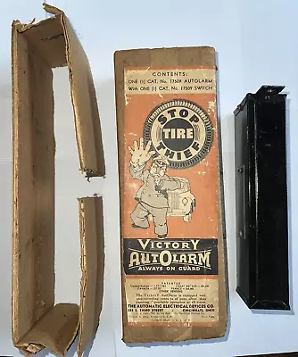 Vintage Accessory Auto Victory AutOlarm  Stop Tire Thief  Nos In Box 1942 • $99