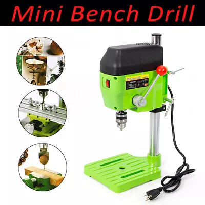 Mini Tabletop Electric Bench Drill Press Stand Wood Metal Drilling Machine • $54.15