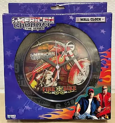 ORANGE COUNTY CHOPPERS VINTAGE Wall Clock ‘FIRE BIKE 3D’ AMERICAN CHOPPERS - NEW • $30