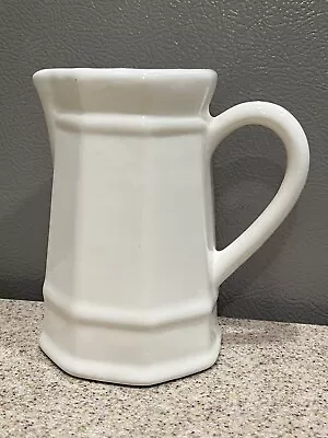 Vintage White Ironstone Creamer Pitcher No Chips/Cracks Unreadable Bottom Mark • $14