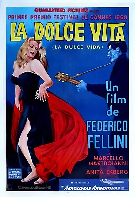 Home Wall Art Print - Vintage Movie Film Poster - LA DOLCE VITA - A4A3A2A1 • $9.57