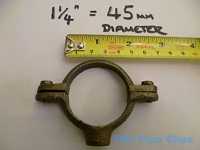 Malleable Iron MUNSEN Ring - Black Or Galvanised - Various Sizes Pipe Clips • £2.35