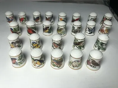 £30 • Buy Songbirds Of The World Thimbles (set Of 25)- Ron Hill 1983 Collection