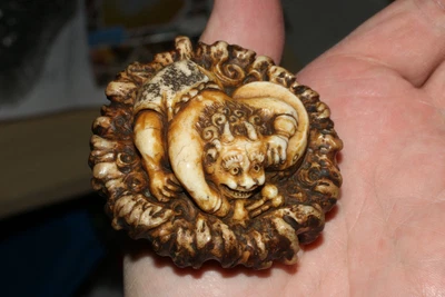 £92.16 • Buy Japanese Antique  Netsuke Raiden.
