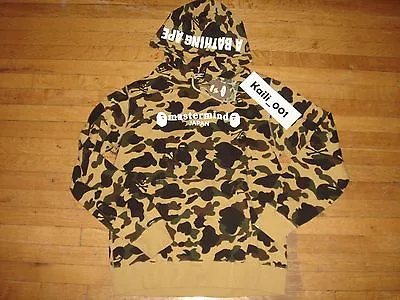 A Bathing Ape X Mastermind Japan MMJ Camo Pullover Yellow Futura Mr. Cartoon B • $1999.99