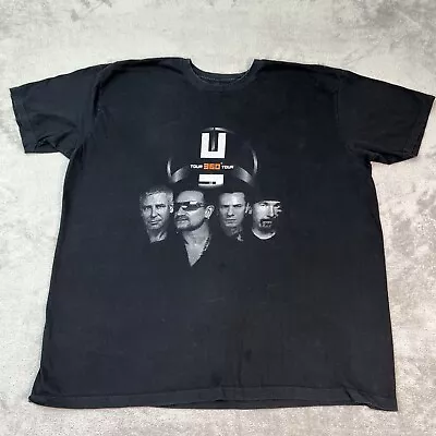 U2 360 Degrees Concert Tour Shirt Mens XL Black  Excellent Missing Tags • $14.99