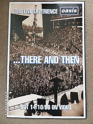 Oasis There And Then Original 1996 Promo Street Poster. • £22