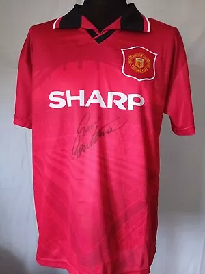 Manchester United Man Utd Retro 1994 1996 Shirt Signed Eric Cantona • £175