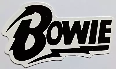 DAVID BOWIE White & Black Singer's Name Vinyl Decal Small Sticker 7.2cm X 4.4cm • £2.50