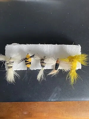 Vintage 5 Fishing Flies • $9.99