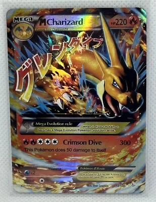 Pokemon TCG MEGA M Charizard EX 13/106 XY Flashfire Holo Ultra Rare • $1.99