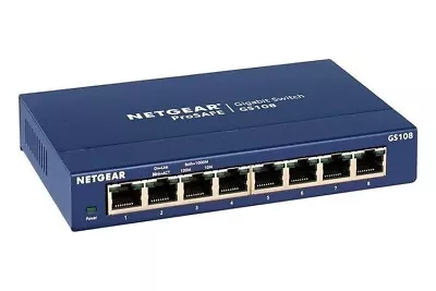 Netgear GS108 ProSafe 8-Port Gigabit Switch • $94.60