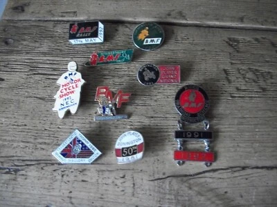 £65 • Buy Vintage Motorcycle Badges Enamel/other V.g.c Rare Incl