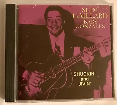 Slim Gaillard Babs Gonzales Shuckin' And Jivin' CD King Masters 1997 Jazz Blues • $7.25