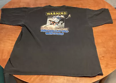 Vintage Wrangler Rodeo Professional Bull Riding PBR Graphic T Shirt Small Holes • $16