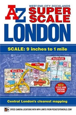 A-Z London Street Atlas Super Scale By Geographers A-Z Map Company Paperback The • £14.99