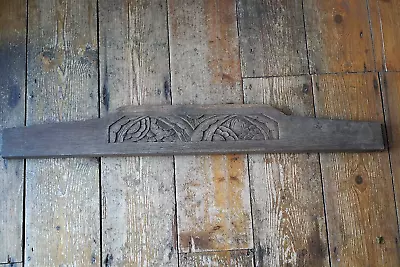£40 • Buy Vintage Hand Carved Wooden Panel Floral Cabinet Decorative