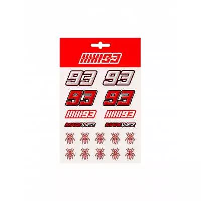 Marc Marquez #93 MotoGP Medium Sticker Sheet - Licensed Merchandise - UK STOCK • $12.33